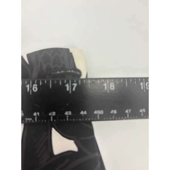 Chicos Palm Leaf Print Trousers‎ Black White Pants Women Size 15 - Picture 5 of 9